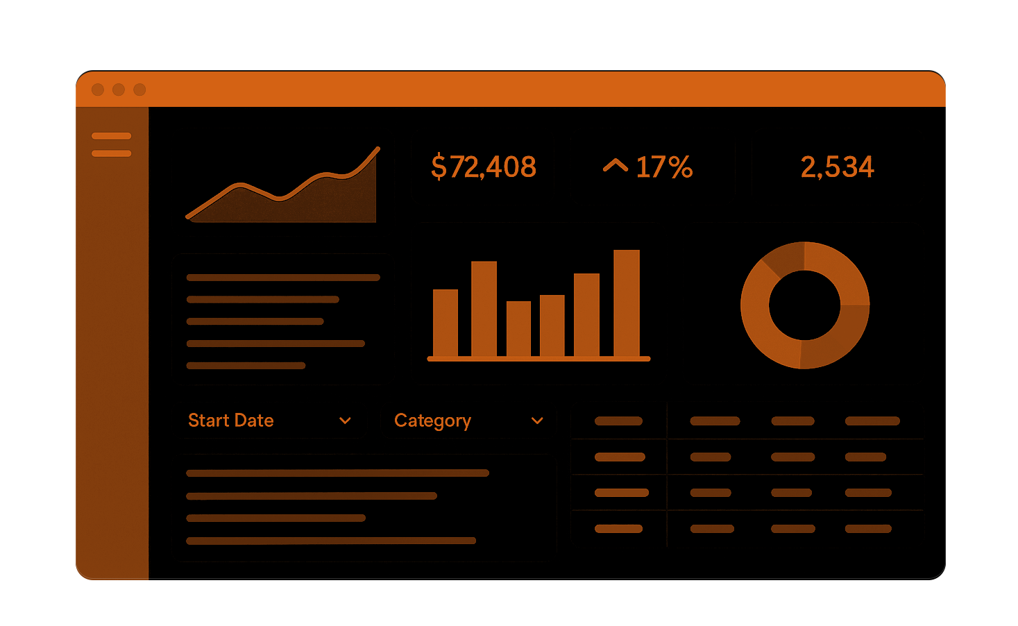 Blacnova Dashboard Mockup
